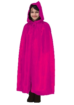 MANTELLO CAPPUCCIO BAMBINO FUXIA